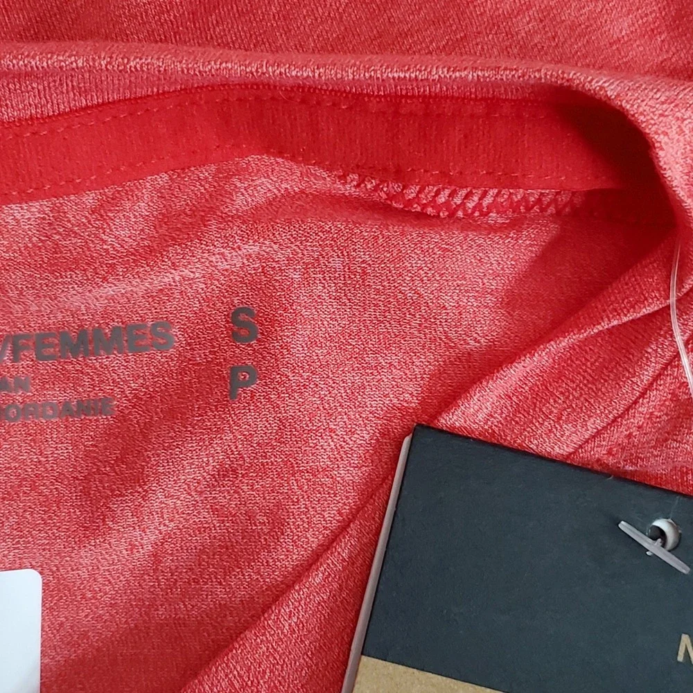 The North Face Women Shirt S Coral W Wander S/S Crew Neck Pullover Short Sleeve